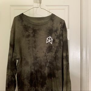 BMFit Acid Wash Long Sleeve Army Green